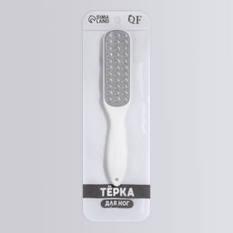 Пилка для пяток, овальная, лазерная, двусторонняя, 23 см, белая