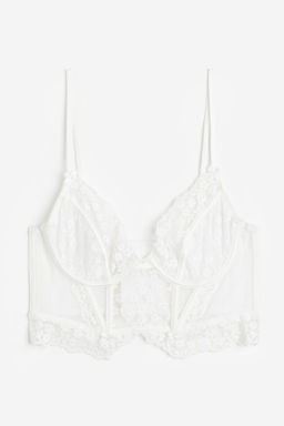 Bustier de encaje sin acolchado