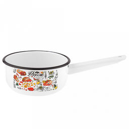 "Мексика" Ковш эмалированная 1,5л, белый (Россия)