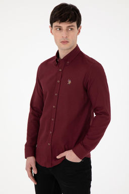 Erkek Bordo Uzun Kollu Basic G_mlek