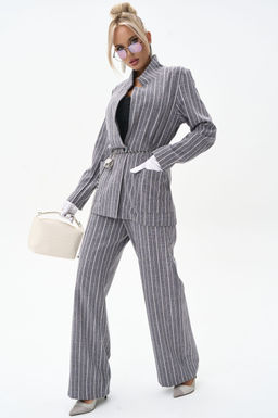 Брюки Грей (серый/полоска)