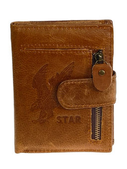 Кошелек-органайзер мужской из натуральной кожи, цвет коричневый