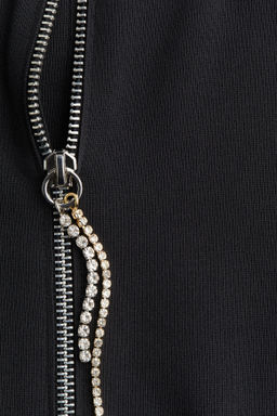 Top con cremallera y detalles de strass - H&m фото 3