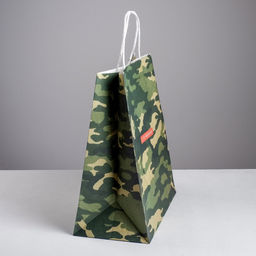 Пакет подарочный крафт, упаковка, С 23 февраля, 32?28?15 см