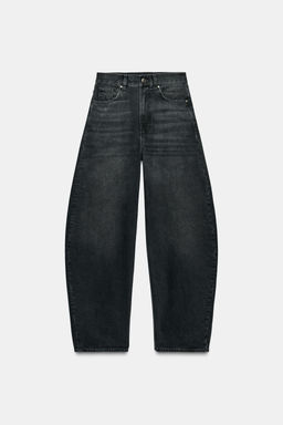 ZW COLLECTION BARREL HIGH-WAIST JEANS - Zara фото 5