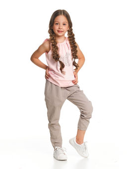 Футболка-топ UD 0359 голубой/белый кант - Mini maxi фото 37