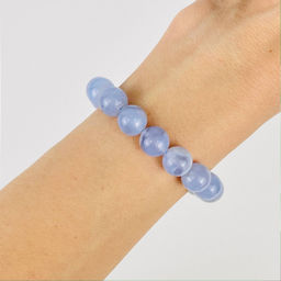 Браслет из Голубого агата 18 см