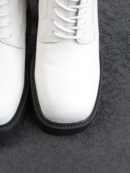 01- GZ6115-G71-N101 WHITE Ботинки демисезонные женские (натуральная кожа) - Фабричный китай фото 10