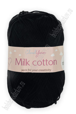 Пряжа Milk cotton 50 гр (10 шт) SF-7848, черный