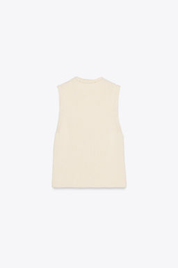 KNITTED TOP WITH GOLD BUTTONS - Zara фото 13