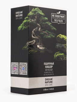Подарочный набор мужской DREAM NATURE SPA CARE "Японские мотивы": шампунь 3 в 1 и гель для душа 3 в