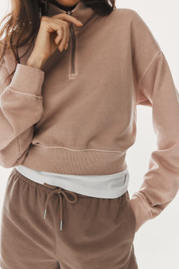 Sudadera efecto lavado con media cremallera - H&m фото 3