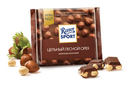 Цельный лесной орех мол. 10*100гр/Риттер Спорт/RU7006/ (шт) - Ritter sport фото 2