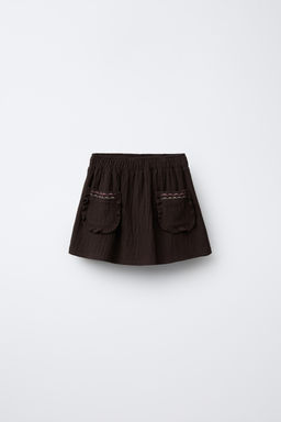 RUFFLED POCKET BERMUDA SKORT
