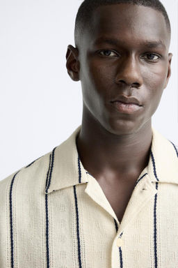 STRIPED TEXTURED SHIRT - Zara фото 5