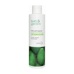 BATH GARDEN NEW Гель д/душа Увлажнение/ Инулин,экстр.Авокадо,сок Алоэ Вера 300мл