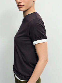 Базовая футболка из хлопка / Zarina  фото 2