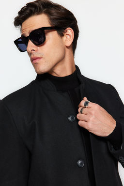 TRENDYOL MAN Antrasit Slim Fit Dik Yaka K?sl?k Kase Kaban TMNAW24KB00005 - Trendyolmilla фото 10