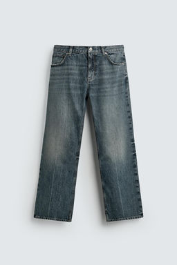 JEANS FLARE FIT ABERTURA / Azul tinta - Zara фото 8