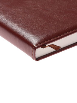 Ежедневник недатированный А5, 112 листов, в линейку, с ручкой, подарочная коробка, коричневый - Simaland фото 6