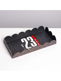 Цена за 5 шт. Коробка для печенья, кондитерская упаковка с пластиковой крышкой, «23 февраля», 10.5×21×3 см