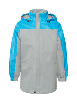 Ветровка детская светло-серая/бирюза 20-019/1 (110-116, 60)