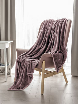 Плед плюшевый 150x200 лавандовый