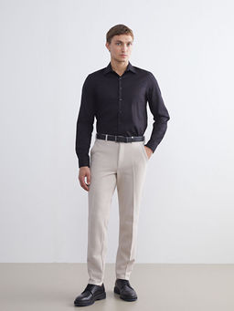 Slim Fit Uzun Kollu Gabardin Erkek G?mlek