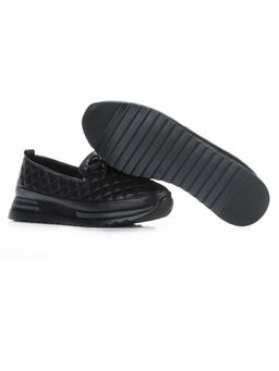 03-5016-3 BLACK Полуботинки женские (натуральная кожа)