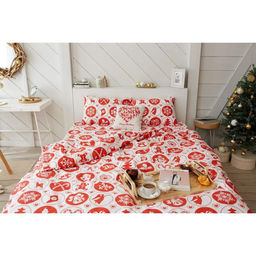 Постельное бельё новогоднее LoveLife 1.5 сп New Year's gifts 143х215см, 150х225см, 50х70 - 2шт  фото 8