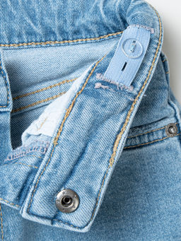 Джинсы прямые Голубые - Bungly фото 5