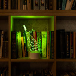 ULI-M501 RGB/3AAA CATTY/WHITE Светильник декоративный с эффектом 3D Кошка, на батарейках 3AAA (не в/к). 1 светодиод. RGB свет. USB кабель в/к. TM Uniel - Volpe фото 8