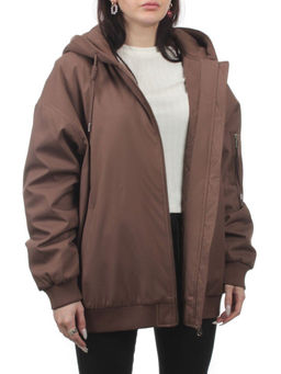 H24-283 BROWN Куртка демисезонная женская (100 гр. синтепон)