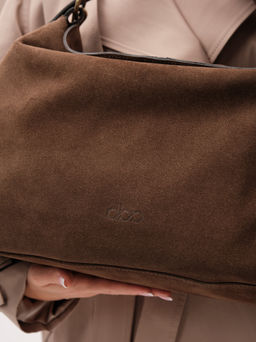 Замшевая сумка Andrea DBR 31374 кофе  фото 9