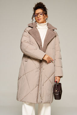 Пальто Beautiful Free 8024 капучино