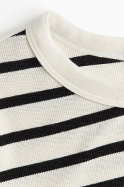 Camiseta en punto de canale - H&m фото 7