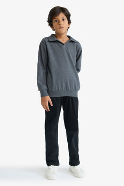 Apa_ Yaka Sweatshirt Erkek _ocuk - Defacto фото 2