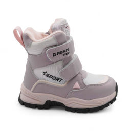 Ботинки мембранные на меху В6675-15 светло фиолетовые - BONCY фото 2