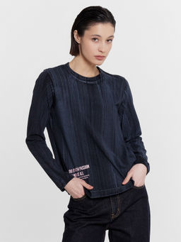 Джемпер женский черный с принтом и надписью "Love" варка на черном 122867