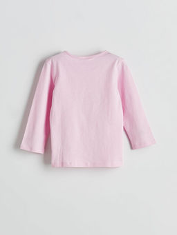 Bisiklet Yaka Bask?l? K?z ?ocuk Pijama ?st