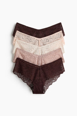 Pack de 5 bragas hipster de encaje - H&m фото 4