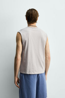 CAMISETA TANK RELAXED FIT / Gris vigor?