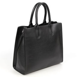 Женская сумка тоут из эко кожи и замши А-421-1 Блек - Cidirro фото 3