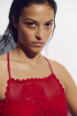 Vestido playero efecto crochet - H&m фото 6