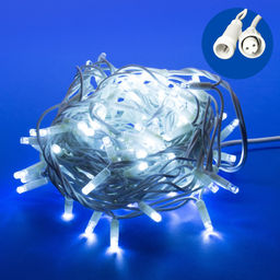 ULD-S1000-120/SWK WHITE IP67 Гирлянда светодиодная со статическим свечением, 10м. Соединяемая.120 светодиодов. Белый свет. Провод белый. ТМ Uniel