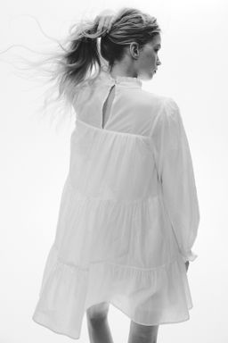 Vestido de algod?n con ribetes de volante - H&m фото 4