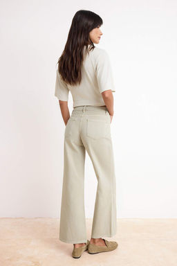 Mint Yuksek Bel %100 Pamuk Wide Leg Genis Paca Jeans TWOSS26JE00161 - Trendyolmilla фото 4