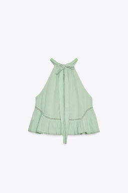EMBROIDERED GAUZE TOP - Zara фото 21