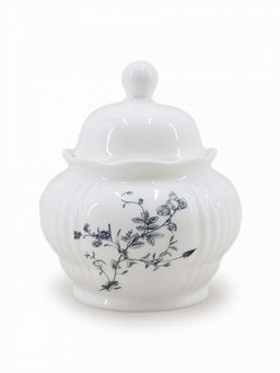 Сахарница 420 мл белый фарфор