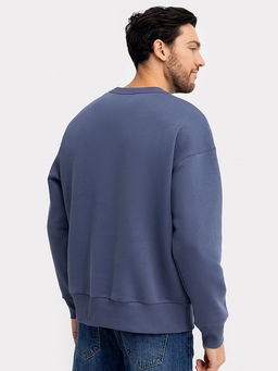 Джемпер мужской серо-синий - Mark formelle фото 3